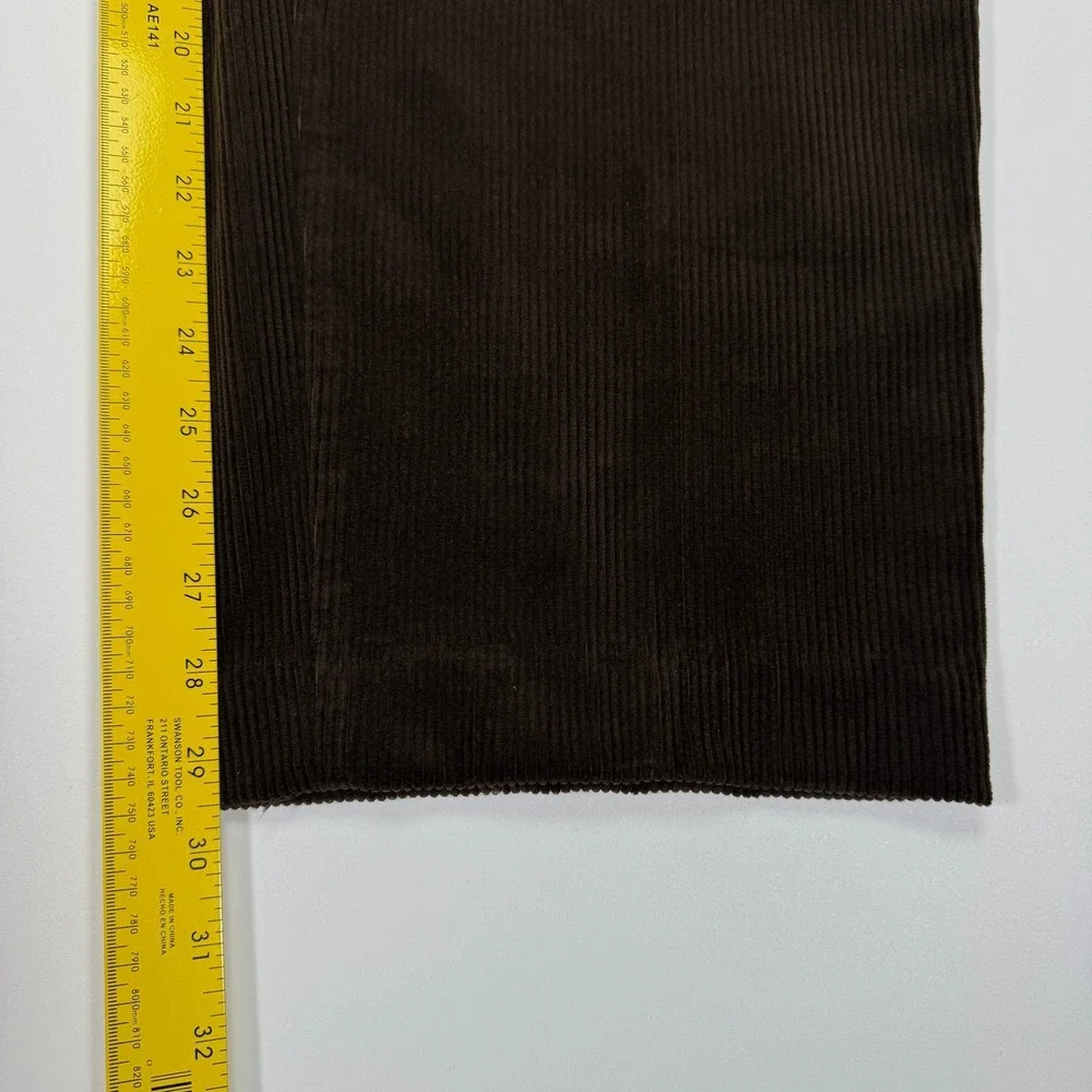 Polo Ralph Lauren Cords Corduroy Pants Mens 38x29.5 Brown Pleated Wide Wale 90s